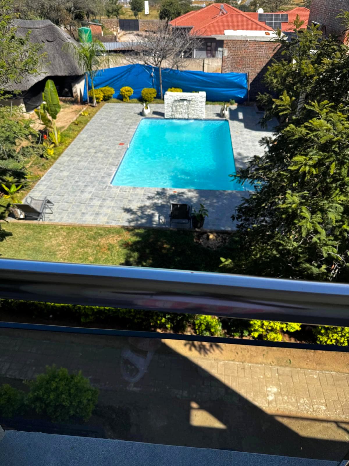 Lodge swimming pool and grounds